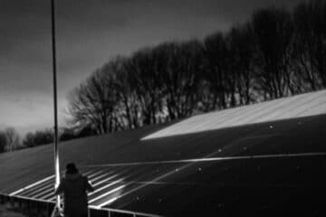 Audit sur centrales photovoltaïques de nuit avec l'électroluminescence