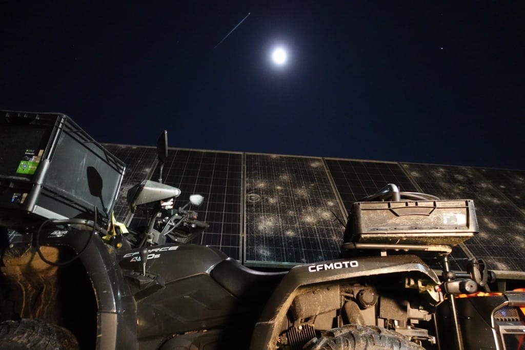 Quad présent sur nos inspections de centrales solaires avec électroluminescence